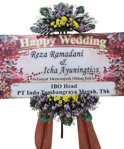 Bunga Papan Wedding