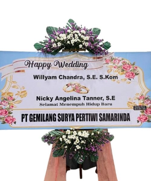 Bunga Papan Wedding