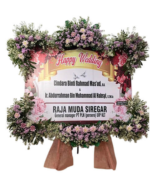 Bunga Papan Wedding